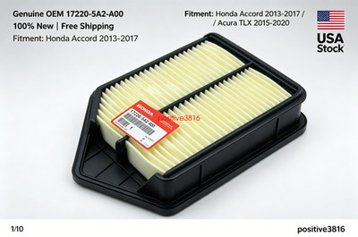 2013-2017 NEW OEM HONDA ACCORD AIR FILTER CLEANER 17220-5A2-A00 GENUINE 2.4L