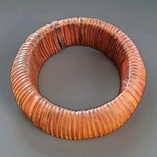 BOHO Leather Wrapped Bangle Bracelet Bohemian