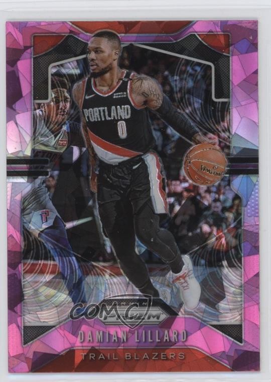 2019-20 Panini Prizm Pink Ice Prizm Damian Lillard #112 1f9t