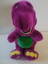 Barney 1992 Vintage Purple Dinosaur Plush 13  Lyons Group Barney  Friends