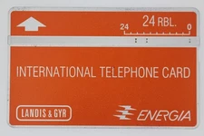 Landys & Gyr International Telephone Card Energia Russia USSR (47173)