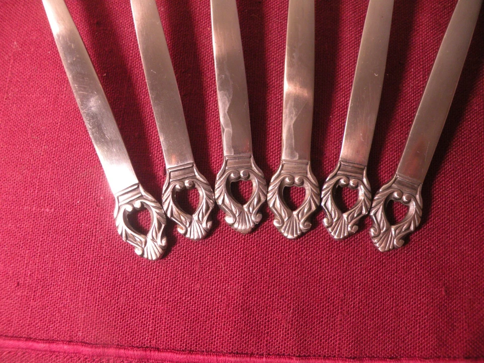 Juego de 6 cucharaditas Erika FB Rogers 1883 Japón acero inoxidable 6 3/8" Foto 4 de 4