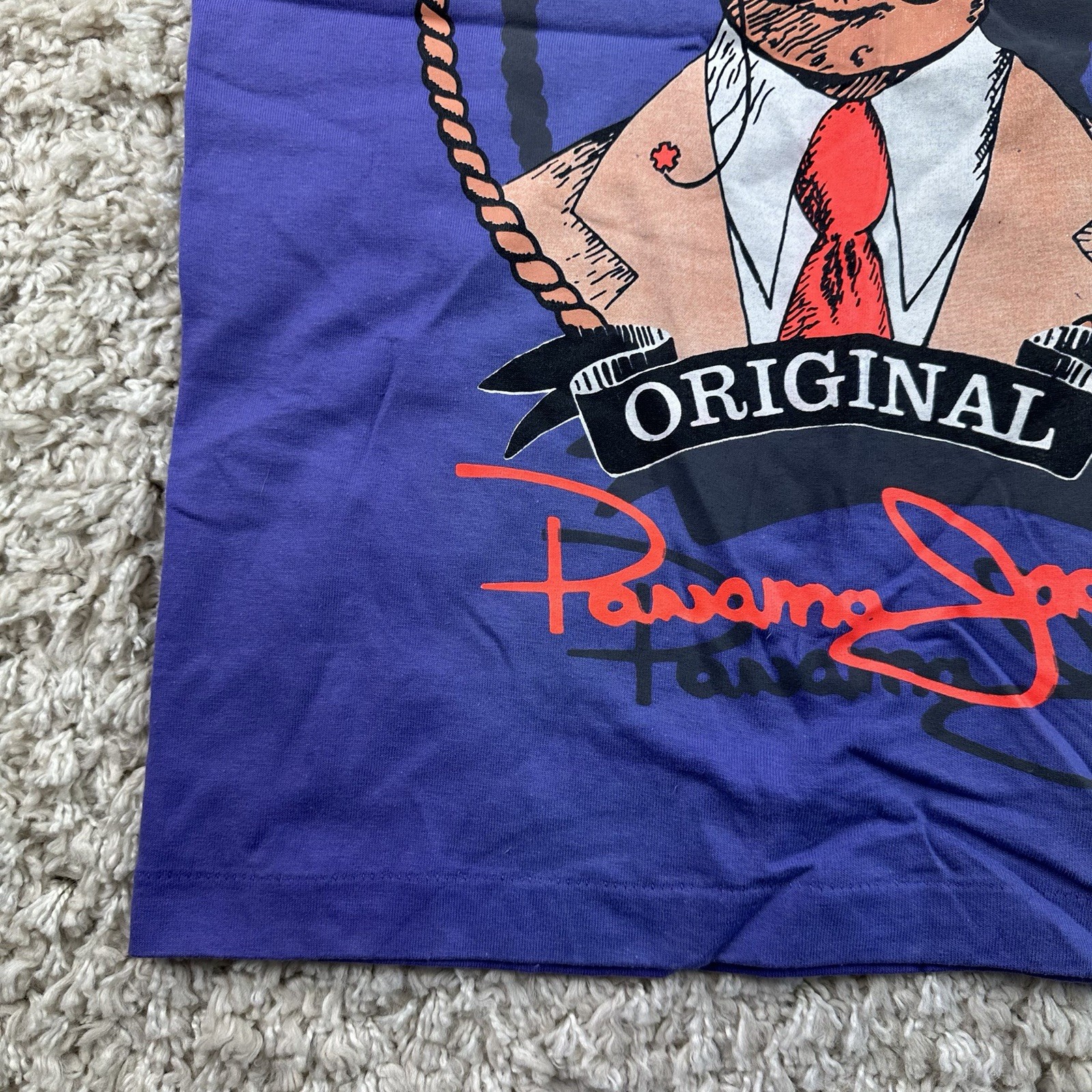 Vtg 90s Panama Jack Black Tank Top Size Medium Single Stitch Made in USA