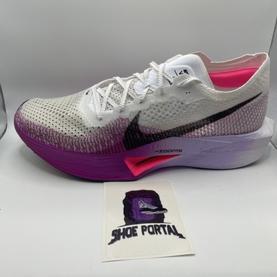 Size 14 - Nike ZoomX VaporFly Next% 3 White Vivid Purple for  display picture 1