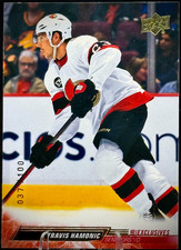 2022-23 Upper Deck Series 2 - Travis Hamonic #376 - UD Exclusives /100
