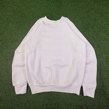 Vintage 70s Tultex Blank Raglan Crewneck Sweatshirt Men's Large 20x25 Union Made