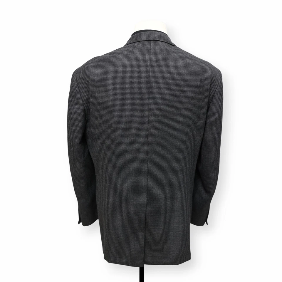 OXXFORD CLOTHES mens gray black HOUNDSTOOTH sport coat suit jacket blazer 44 R - Image 4 of 4