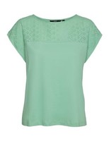 Vero Moda O-Neck Top Vmkaya, Kurzarm, GrößE Jrs, Schwarz, Damenoberteil