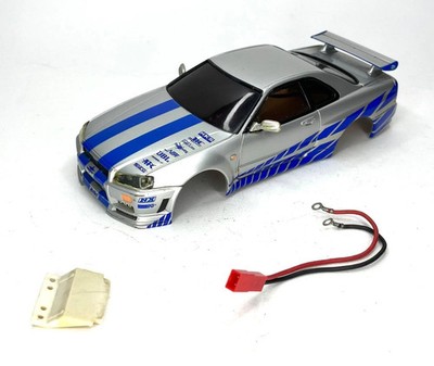 Nissan Skyline R34 Fast & Furious Paul Walker Karosserie für Kyosho Mini-Z