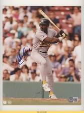 BAS Authenticated Ruben Sierra Beckett Auth Sticker Auto 3c7