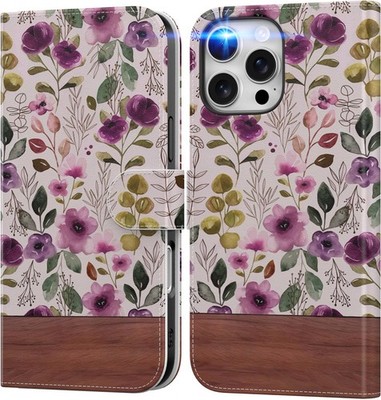 for iPhone 16 Pro Max Wallet Case with Card Holder + Cash Clip, RFID-Blocking...