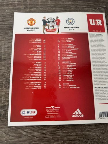 Manchester United Review Official Program Vs Manchester City 2016 Vol. 78 Iss. 7 - Picture 2 of 2