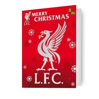 DANILO PROMOTIONS LTD Christmas Card Liverpool FC Christmas Card Includes Envelope 7 X 5 Inches