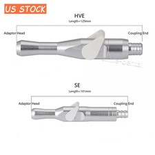Dental Universal Saliva Ejector Suction Valves SE/HVE Tip Adaptor Strong  Weak