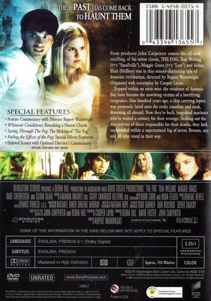The Fog (2005) DVD - Widescreen Unrated Version - Image 2 of 2