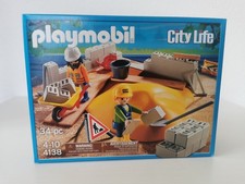 Playmobil City Life 4138 Baustelle, Bauarbeiter, Werkzeug, Hausbau, ungeöffnet