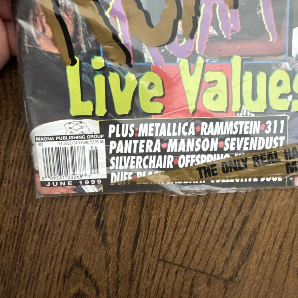 Hit Parader Magazine June 1999 Complete KORN /w Poster - NEW - Image 4 of 4