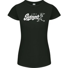 Camiseta Swinger Divertida Béisbol Softbol Mujer Corte Pequeño