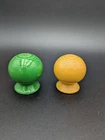 Homer Laughlin Fiestaware Salt And Pepper Shakers Green Yellow