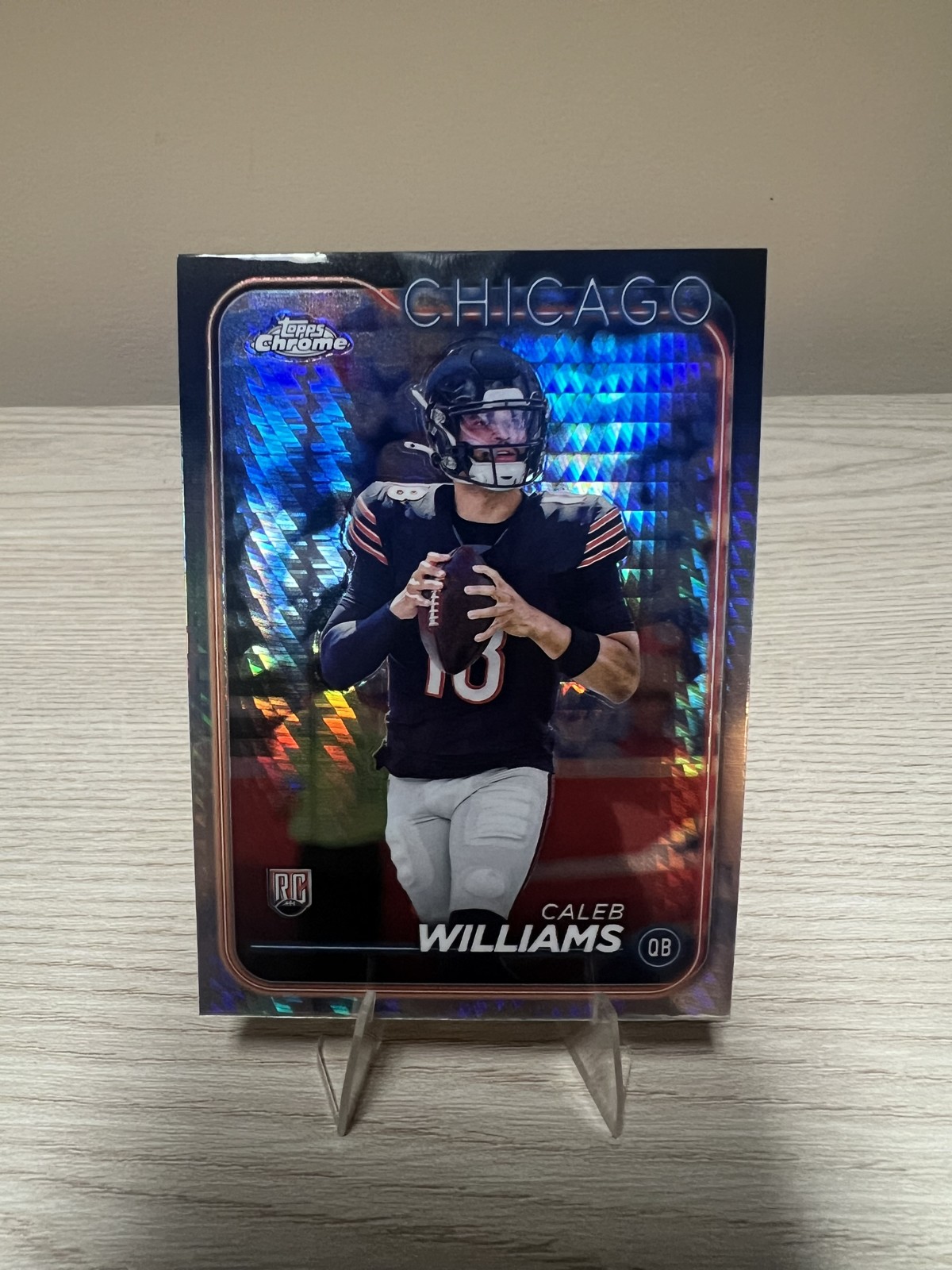 2024 Topps Chrome - Rookies Caleb Williams #202 Prism Refractor (RC)