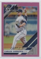 2019 Panini Donruss Optic Pink Prizm Carlos Carrasco #151 xq3