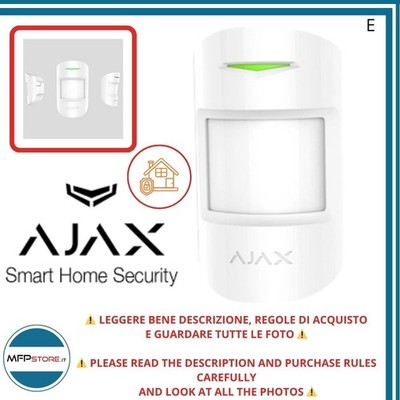 AJAX MotionProtect Jeweller Weiß Bewegungsmelder Wireless PIR - NIE BENUTZT