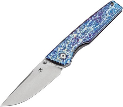 Kansept Knives Chimera Framelock Lightning Titanium Folding S35VN Knife 1096A5