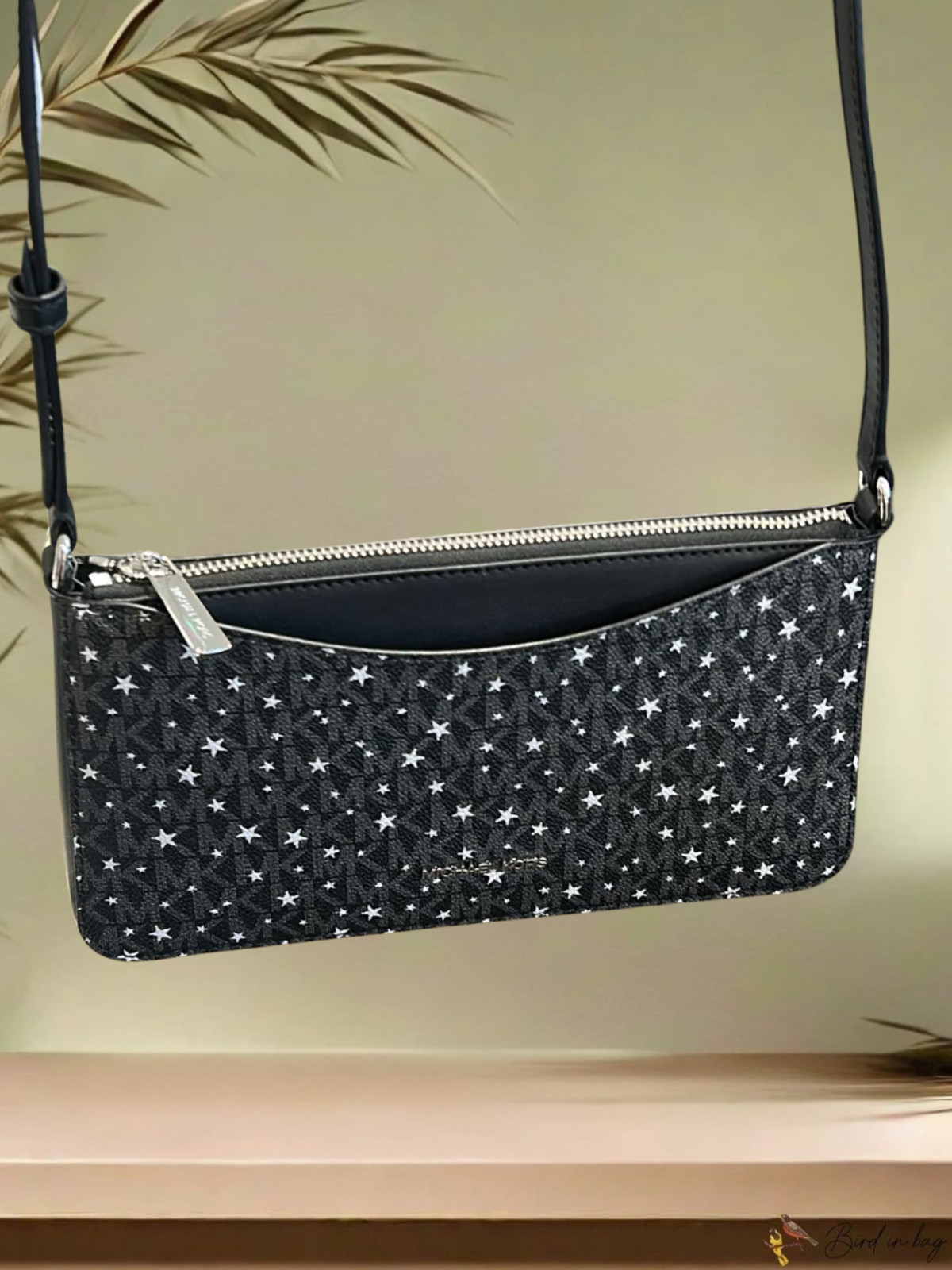 Michael Kors Arden Women Medium Black Shoulder Crossbody Purse Bag Messenger MK thumbnail 6