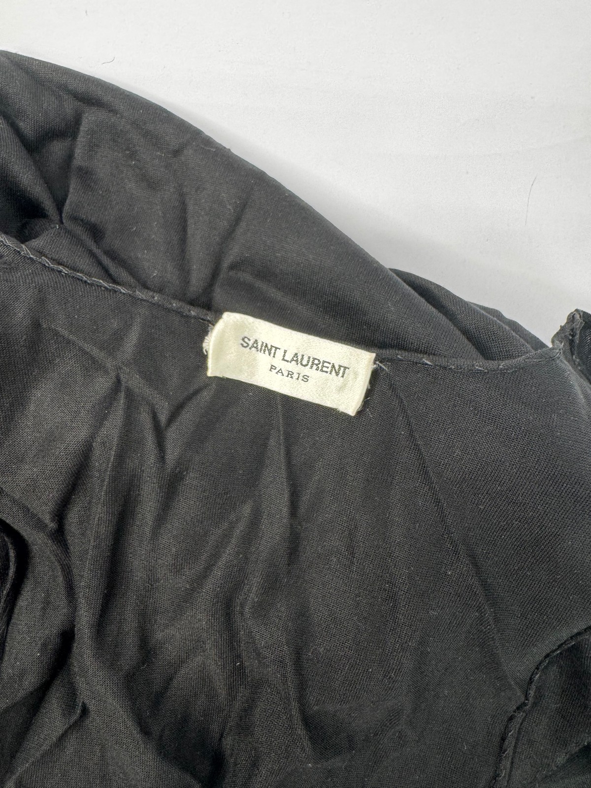 Canotta Saint Laurent in jersey di seta a tuffo taglia S (usata)