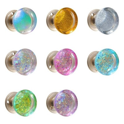 Unique Resin Wardrobe Knob Kitchen Cabinet Door Handle Crystal Ball Wardrobe