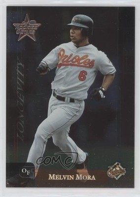 2002 Leaf Rookies & Stars Longevity /100 Melvin Mora #13 pi4