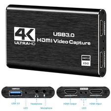 4K Audio Video Capture Card USB 3.0 HDMI Video Capture Device Full HD Recording