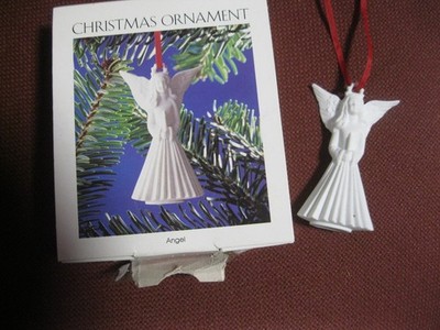 Hutschenreuther Weihnachtsengel  Bikuitporzellan Christmas Ornament 8 cm