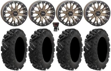System 3 SB-4 Bronze (6+1) 15" Wheels 28" Attack 2.0 Tires Yamaha Wolverine RMAX