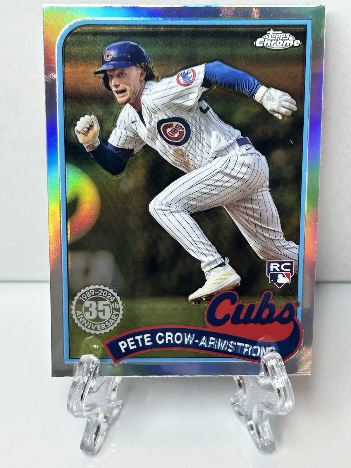 Topps Chrome 2024 Pete Crow-Armstrong Refractor Rookie 35th Anniv #16 Cubs MLB