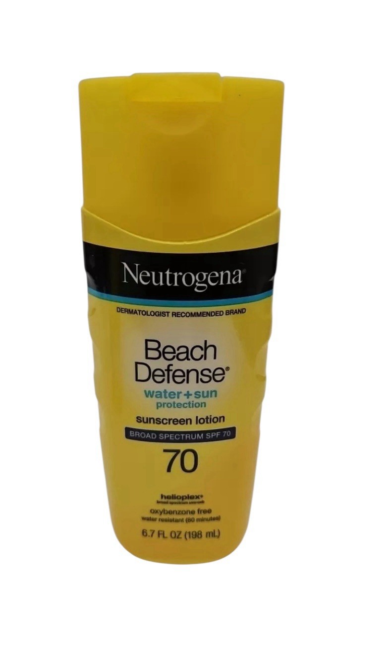 Neutrogena Beach Defense SPF 70 Sunscreen Lotion Water Resistant Exp 11/27