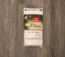 Hanes Classics NIP 1998 3 Pack Size 38 Full Cut Briefs