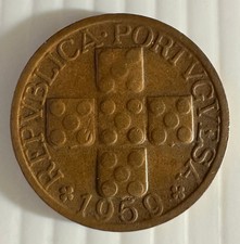 PORTUGAL 20 CENTAVOS 1959 CONDITION SEE PICTURES GOOD CONDITION
