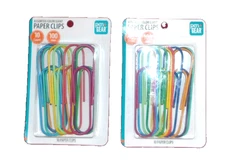 Pen + Gear Two Packs Of 10 Each Giant Color Paper Clips
