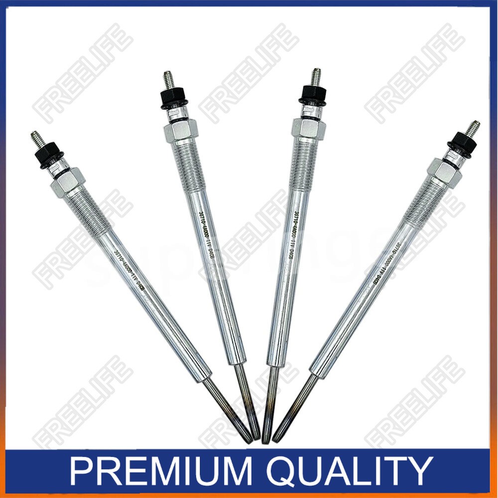 4PCS Diesel Heater Glow Plugs For Hyundai H-1 i800 iLoad Kia Sorento 2.5L CRDI