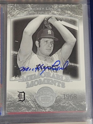 2004 UD Memorable Moments MICKEY LOLICH In-Person Signed Autographed AUTO