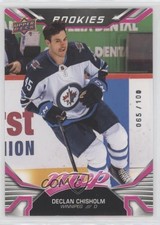 2022-23 Upper Deck MVP Rookies Magenta 65/100 Declan Chisholm #236 11v3