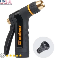 Heavy Duty Metal Spray Nozzle Quick Connect Slip Resistant Grip 0.75 Inch New