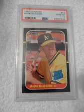 1987 Donruss 46 Mark Mcgwire Oakland As Rc Rookie Psa 10 Gem Mt