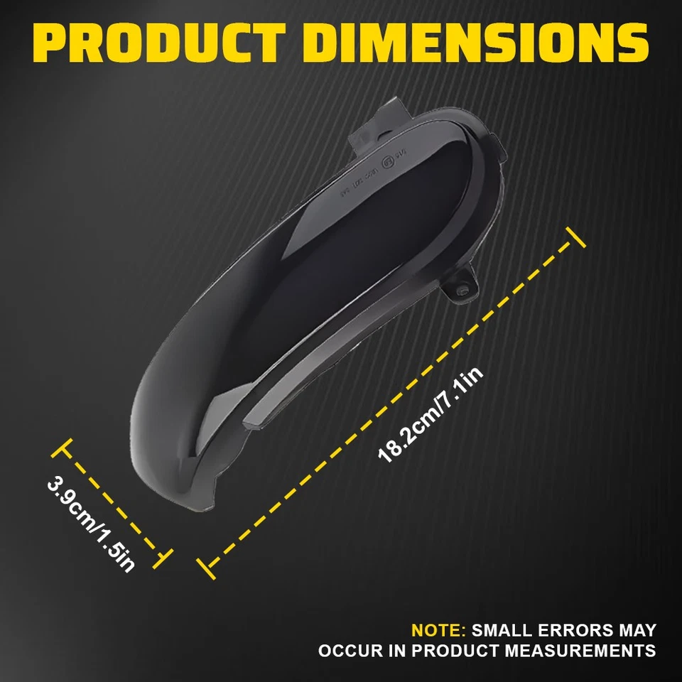 Par de luces de giro laterales LED dinámicas ámbar para Benz Mercedes Foto 3 de 4