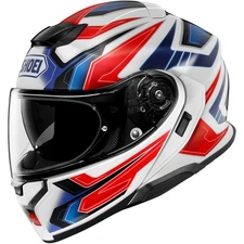 Shoei Helmets Blue/White/Red Neotec 3 Anthem TC-10 Helmet NTC3ANTHM 10 4