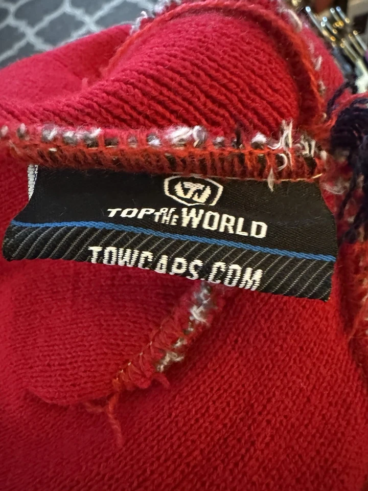 University of Maryland Gorro Terrapins Bajo Armadura Invierno Sombrero Gorra Pom Pom Esquí Foto 3 de 4