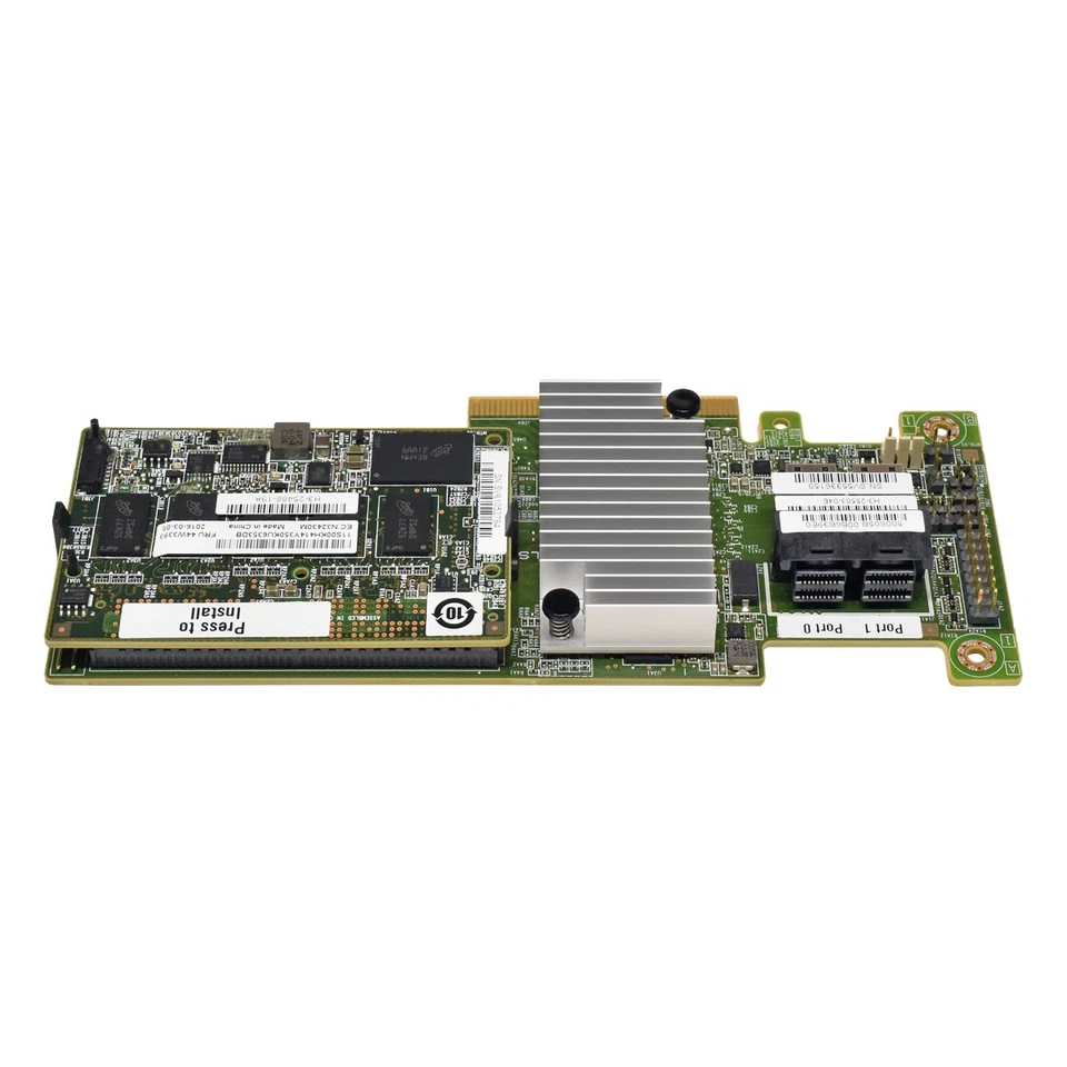 IBM ServeRAID M5210 12 Gb 1GB Cache RAID Controller 46C9111 H3-25503-04E - Immagine 3 di 3