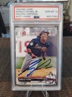 Ronald Acuna Jr. Bowman Draft RC PSA/DNA Certified Authentic Auto - 2017