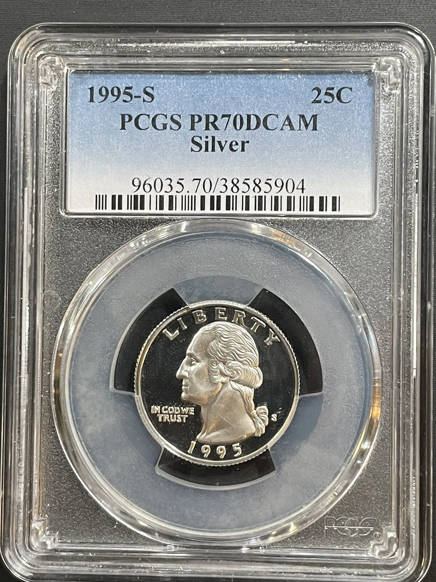 Silver PR 70 Graded 1995 Washington Quarters (1932-1998) for sale